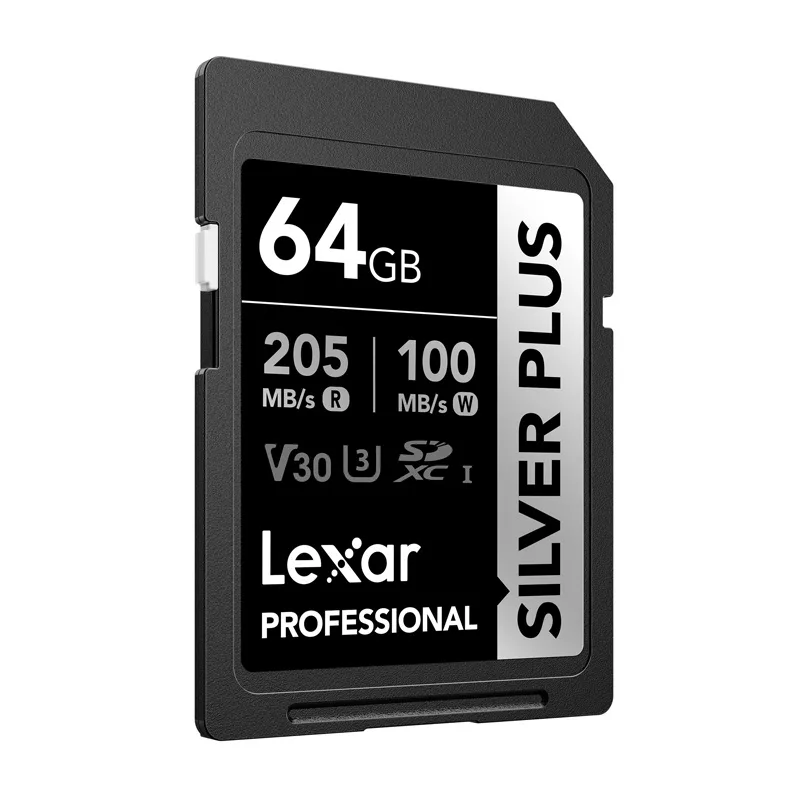 Lexar Professional SILVER PLUS SDXC 64GB Tarjeta de memoria UHS-I U3 V30 A2