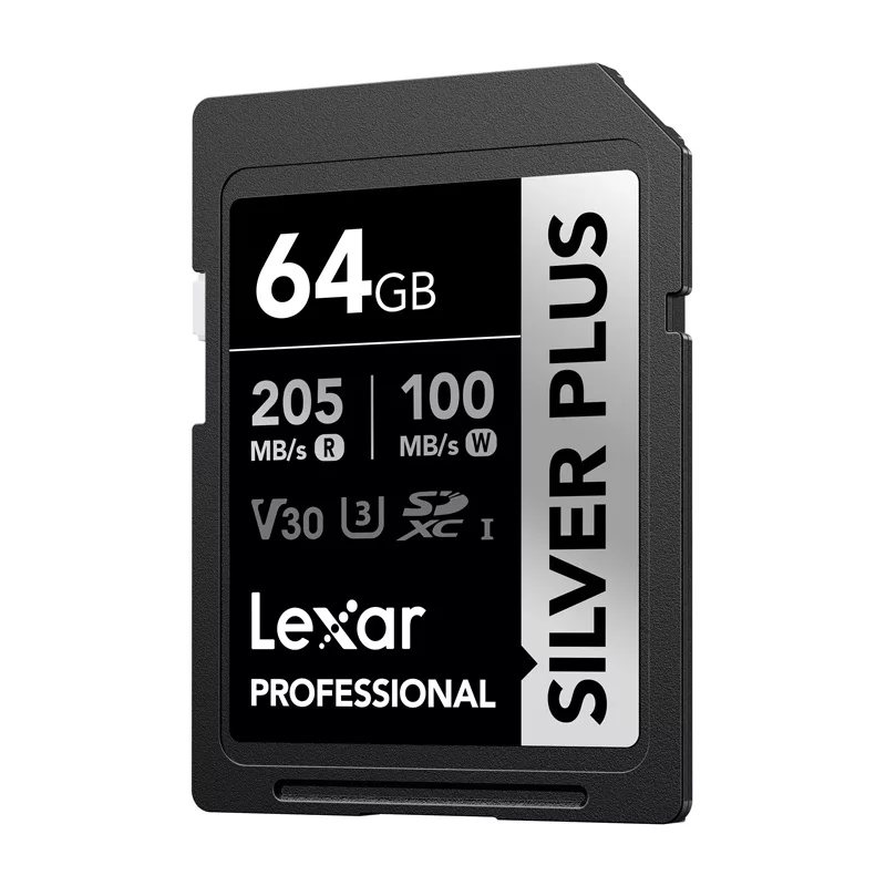 Lexar Professional SILVER PLUS SDXC 64GB Tarjeta de memoria UHS-I U3 V30 A2
