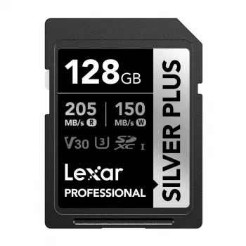 Lexar Professional SILVER PLUS SDXC 128GB Tarjeta de memoria UHS-I U3 V30