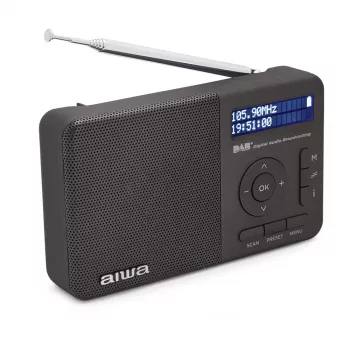 Aiwa RD-40DAB/BK Negro Radio portátil DAB+ y FM con Bluetooth