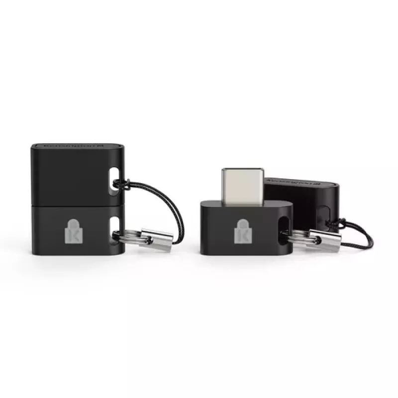Kensington VeriMark IT 2.0 lector de huellas dactilares, USB-C, FIDO2, Windows Hello, negro