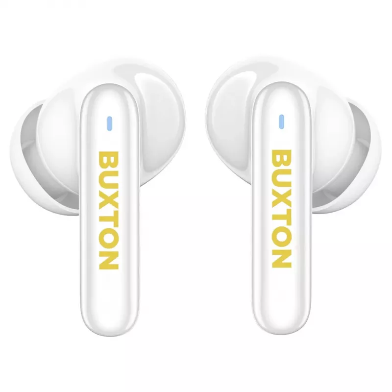 Buxton BTW 7200 Tuya auriculares inalámbricos intraurales con estuche de carga, blancos