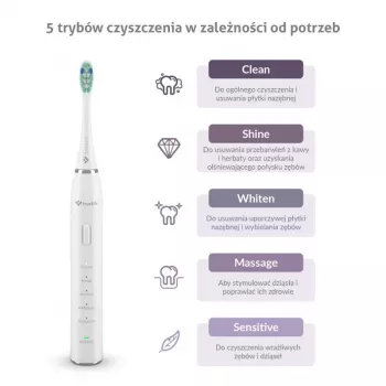 TrueLife SonicBrush Clean30 blanco cepillo de dientes sónico para adultos