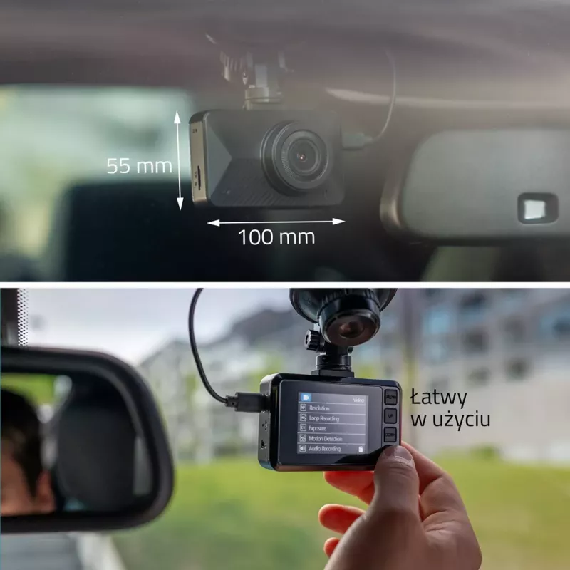 LAMAX T3 Dashcam Full HD 1080p 140° Gran angular con sensor G y modo aparcamiento