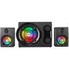 Altavoz Bluetooth portátil Rampage RMS-G8 25W con iluminación RGB, TWS, radio FM, negro