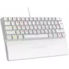 Teclado mecánico gaming Rampage PLOWERK60 Blue Switch White 60% RGB USB-C