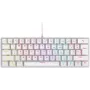 Teclado mecánico gaming Rampage PLOWERK60 Blue Switch White 60% RGB USB-C