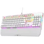 Rampage KB-R86 UMBRA teclado mecánico, blanco, switches Outemu Blue, retroiluminación RGB, USB con cable