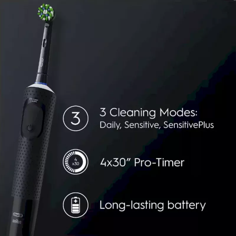 Oral-B Vitality Pro Clean CrossAction cepillo de dientes eléctrico, negro