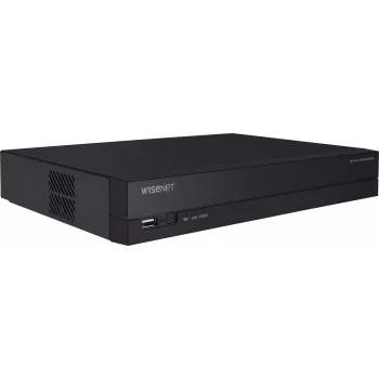 Hanwha Vision Grabador de vídeo en red 8 canales IP H.265 60Mbps sin HDD HDMI Switch PoE