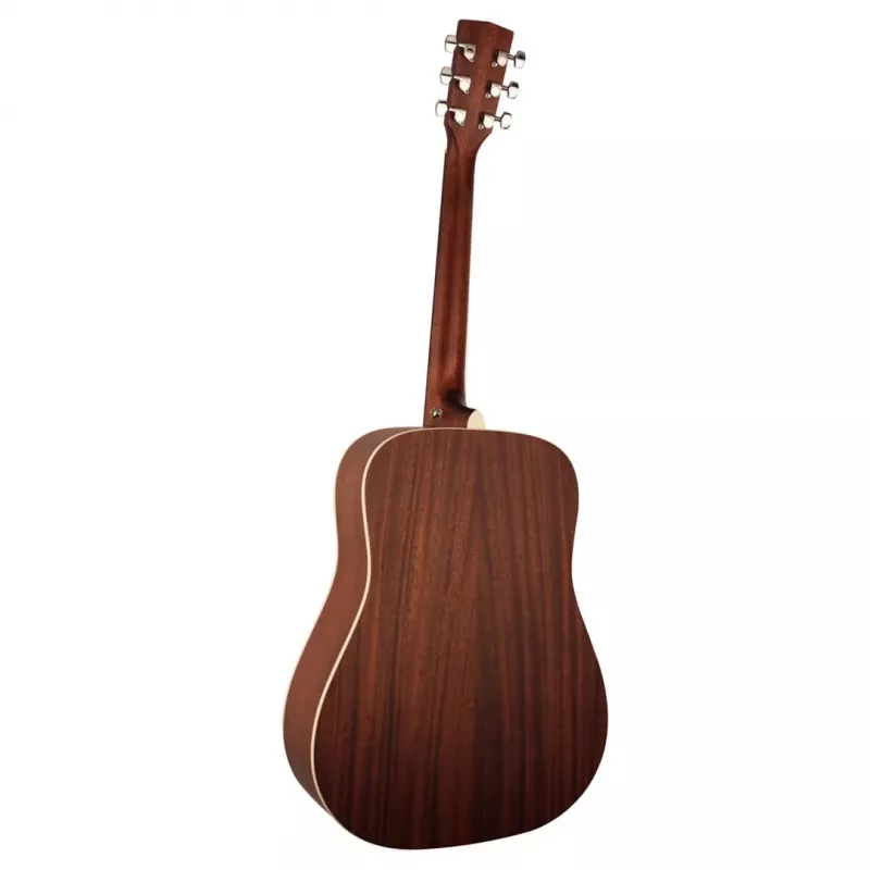 Cort Earth 70 BR Guitarra acústica - Dreadnought, tapa maciza de abeto Sitka, fondo y aros de caoba, Natural Satin