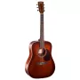 Cort Earth 70 BR Guitarra acústica - Dreadnought, tapa maciza de abeto Sitka, fondo y aros de caoba, Natural Satin
