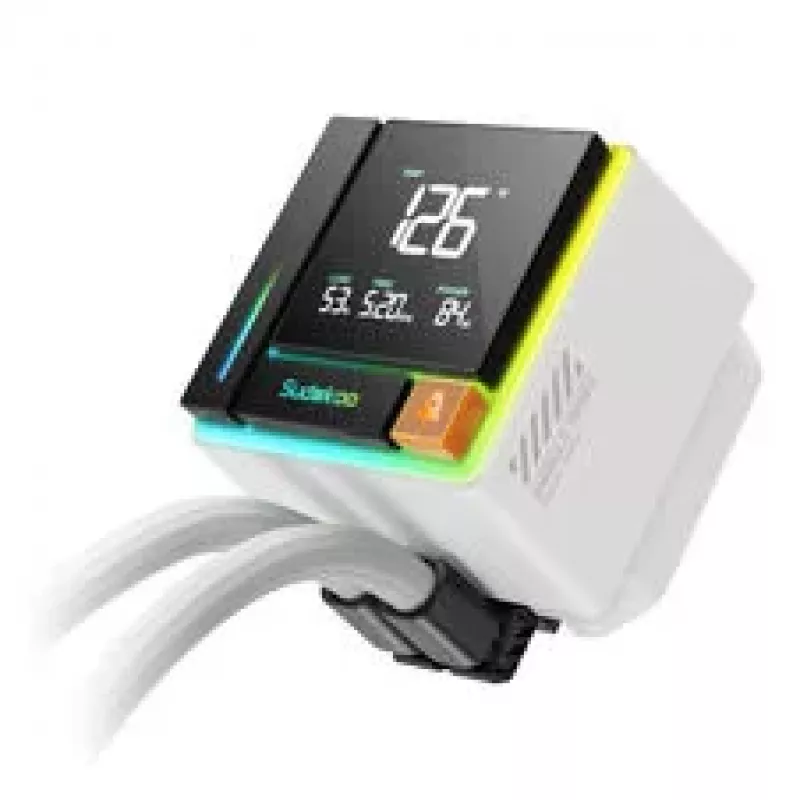 Sudokoo Energlo 360 AiO Liquid Cooler, pantalla LCD, ARGB - 360mm, blanco
