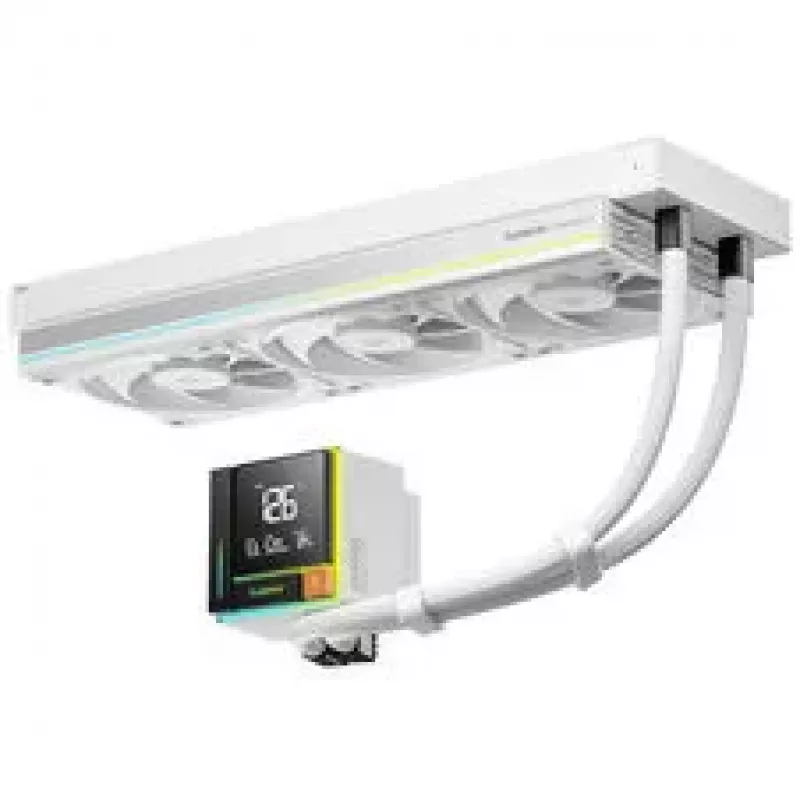 Sudokoo Energlo 360 AiO Liquid Cooler, pantalla LCD, ARGB - 360mm, blanco