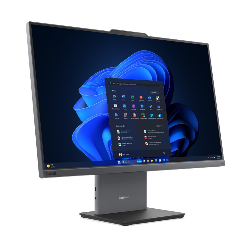 Lenovo ThinkCentre neo 50a 24 Gen 6 13QH004WGE PC todo en uno, 23,8 inch 1920 x 1080, Intel Core Ultra 5 226V, 16GB LPDDR5X, 512GB SSD, Windows 11 Pro, teclado QWERTZ (DE), Luna Grey