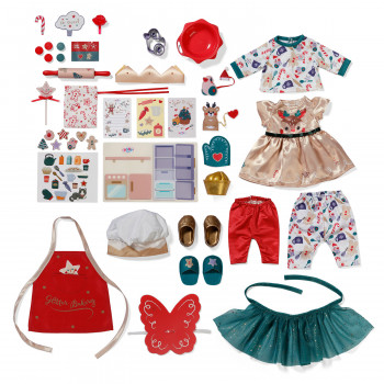 ZAPF CREATION BABY born calendario de adviento 2024 – 24 sorpresas, ropa y accesorios para muñecas, a partir de 3 años