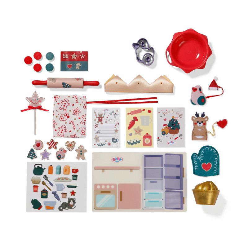 ZAPF CREATION BABY born calendario de adviento 2024 – 24 sorpresas, ropa y accesorios para muñecas, a partir de 3 años