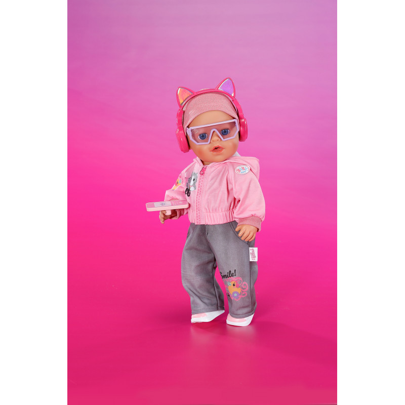 ZAPF CREATION Zapf Baby born Cool Girl conjunto 43cm
