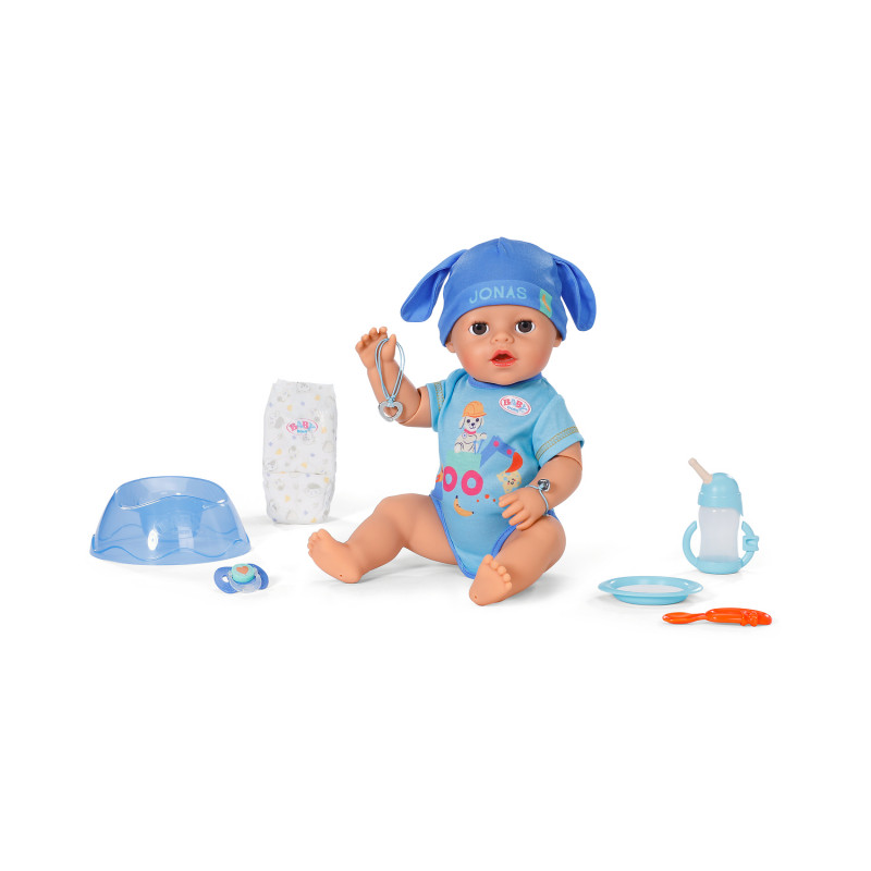 ZAPF CREATION Baby born Jonas Click & Play muñeca 43cm