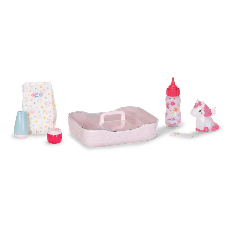 ZAPF CREATION BABY born set de hora de dormir – pijama de muñeca de 3 piezas, gorro y chupete para muñecas de 43 cm