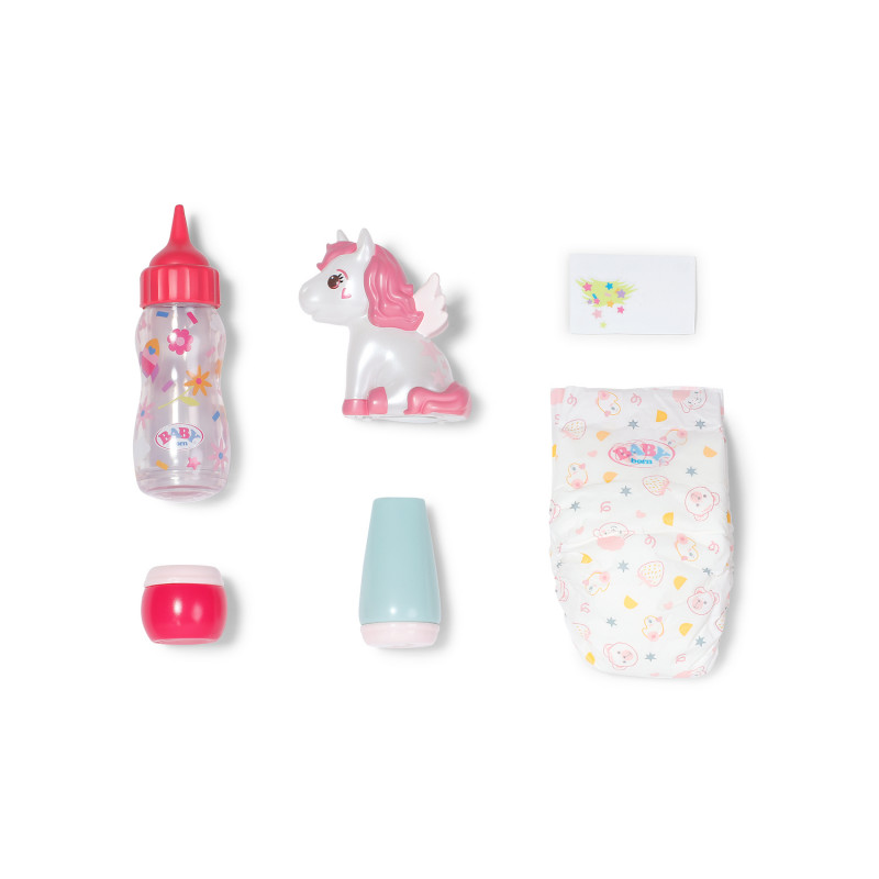 ZAPF CREATION BABY born set de hora de dormir – pijama de muñeca de 3 piezas, gorro y chupete para muñecas de 43 cm