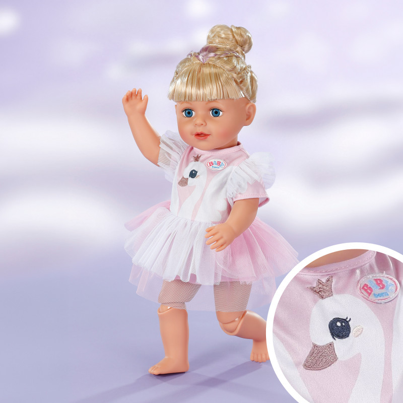 ZAPF CREATION BABY born vestido de cisne 43cm outfit para muñeca