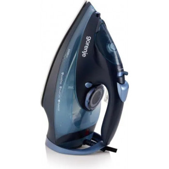 Plancha de vapor Gorenje SIH3200DB con suela cerámica, 3200 W, azul