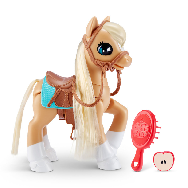 Zuru Pets Alive Magical Pony con establo – Juguete electrónico interactivo de unicornio