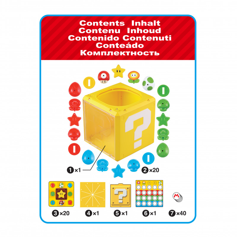 EPOCH Games Super Mario Question Block Juego de apilar