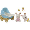 EPOCH Sylvanian Families gemelos conejos de chocolate con carrito
