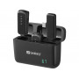 SANDBERG Streamer USB-C Wireless Mic x2 - Set de micrófono dual - 20 Hz - 20 kHz