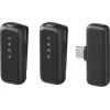SANDBERG Streamer USB-C Wireless Mic x2 - Set de micrófono dual - 20 Hz - 20 kHz