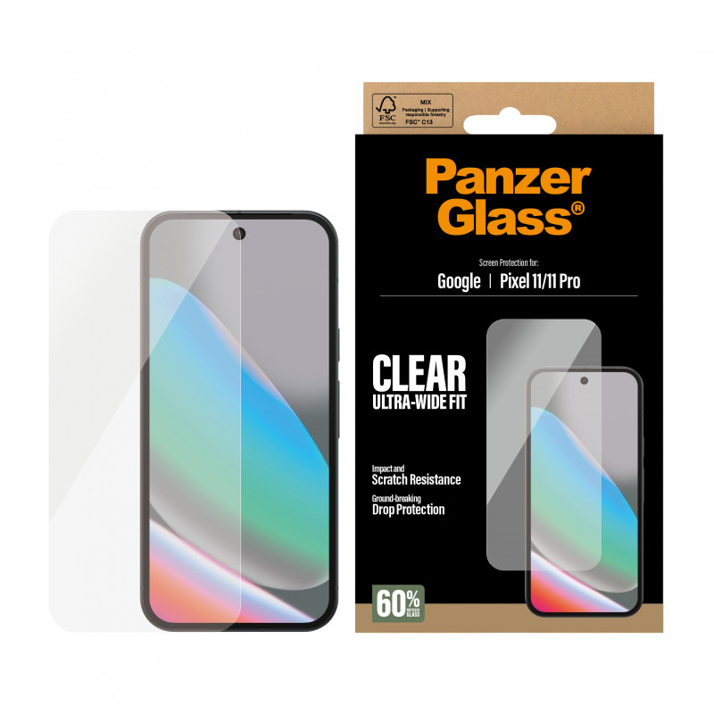 Protector de pantalla PanzerGlass Ultra-Wide Fit para Google Pixel 11 / 11 Pro