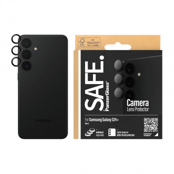 Protector de lente de cámara SAFE by PanzerGlass Hoops para Samsung Galaxy S24+ (SM-S926B) - negro