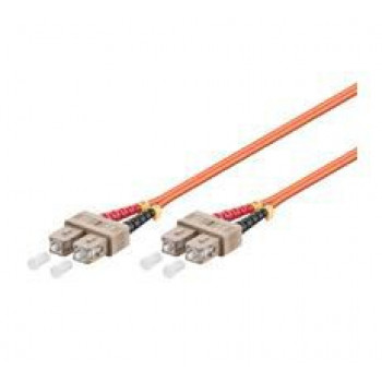 Microconnect cable de fibra óptica patch SC/UPC-SC/UPC dúplex multimodo OM2, LSZH, naranja, 1m