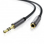 UGREEN AV118 cable de extensión AUX de 3,5 mm 1 m - jack a conector hembra - negro