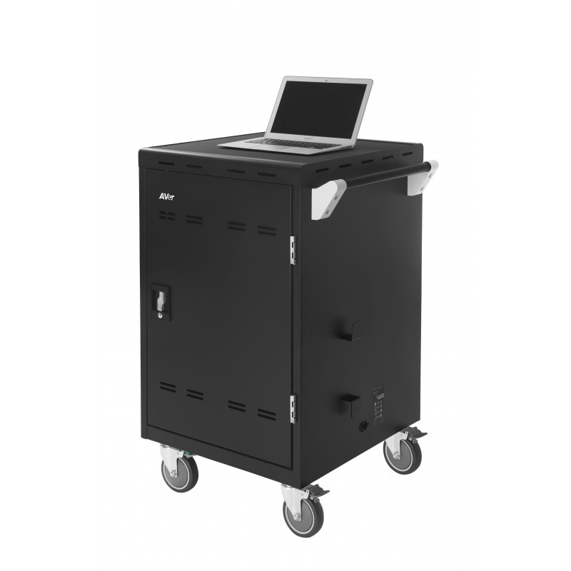 Carro para portátiles LEBA Flex 24 para 24 portátiles de hasta 15,6 inch - gris claro/antracita