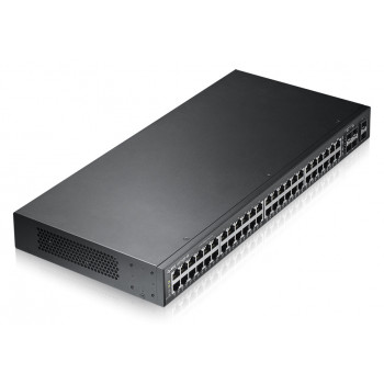 ZyXEL GS1920-48 switch Gigabit Smart Managed de 48 puertos con 4 uplinks SFP y PoE+ (375W)