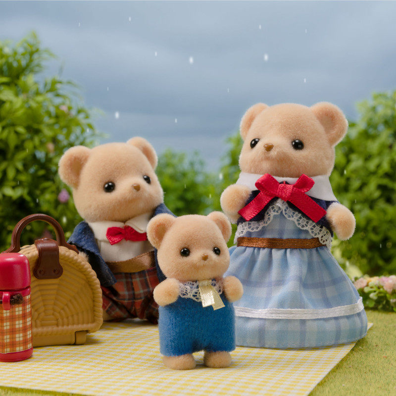Familia de osos galleta Sylvanian Families - 4 figuras coleccionables