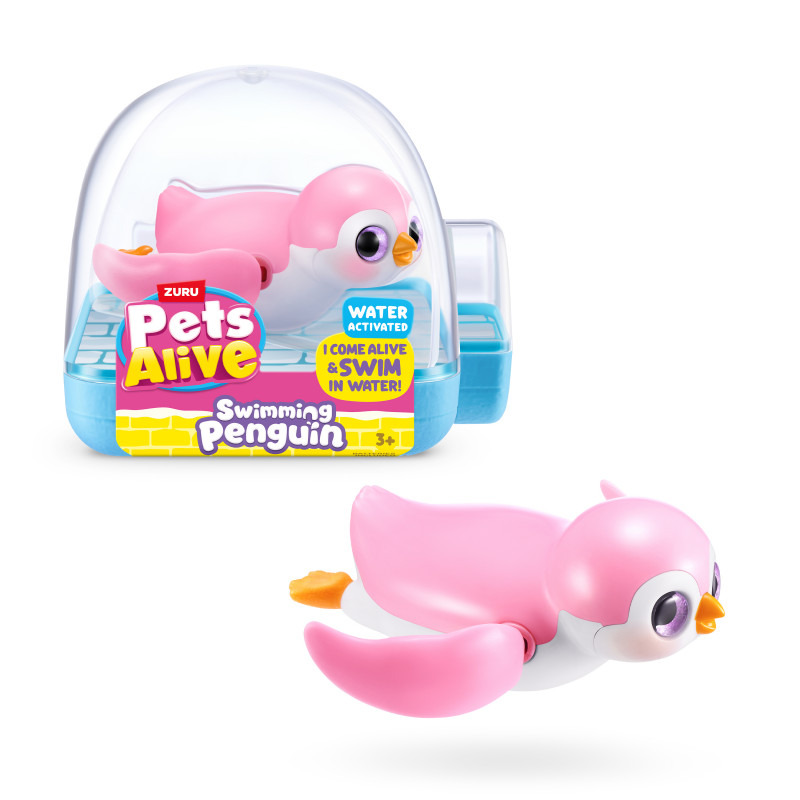 Zuru Pets Alive Pingüino flotante - varios colores, juguete robótico de baño