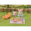 EPOCH Sylvanian Families set de picnic soleado - hermana y bebé zorro fénec