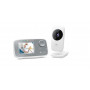 Motorola VM482 videovigilante para bebés con pantalla a color de 2,4 pulgadas, visión nocturna, intercomunicador, sensor de temperatura, 5 canciones de cuna, VOX, hasta 300 m de alcance