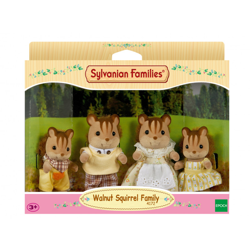 Epoch Sylvanian Families set de figuras familia de ardillas Walnut