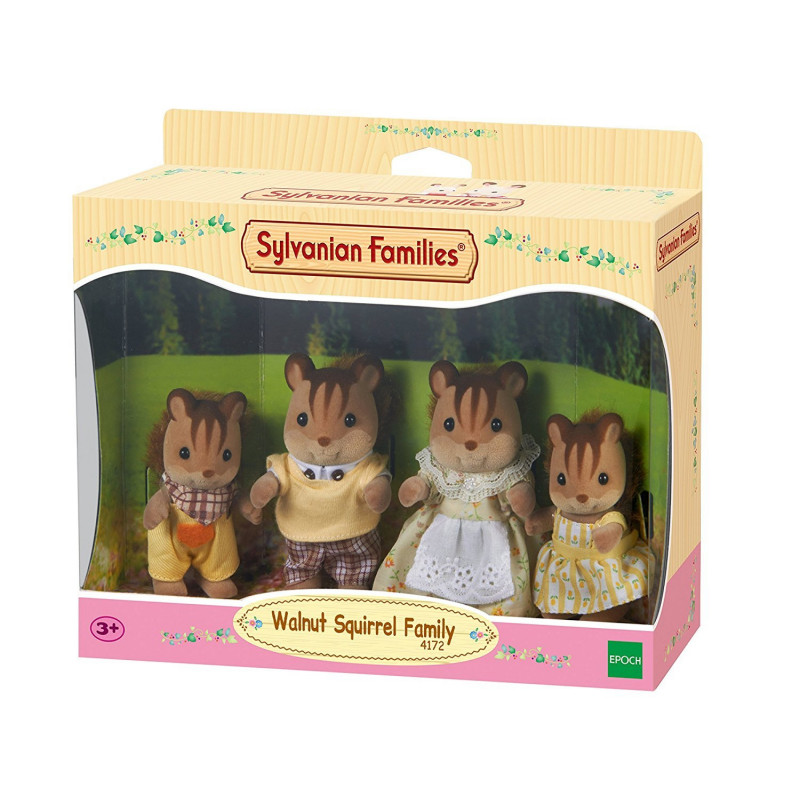Epoch Sylvanian Families set de figuras familia de ardillas Walnut