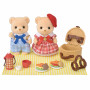 EPOCH Sylvanian Families Biscuit Bear hermanos set de juego picnic divertido