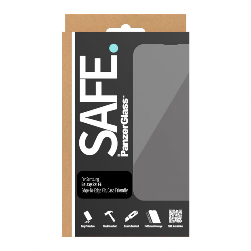 SAFE by PanzerGlass Samsung Galaxy S21 FE G990 Lámina protectora de pantalla E2E Case Friendly Negra SAFE95100