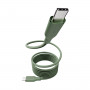PanzerGlass empower cable magnético USB-C a USB-C de 240W 1,5 m verde