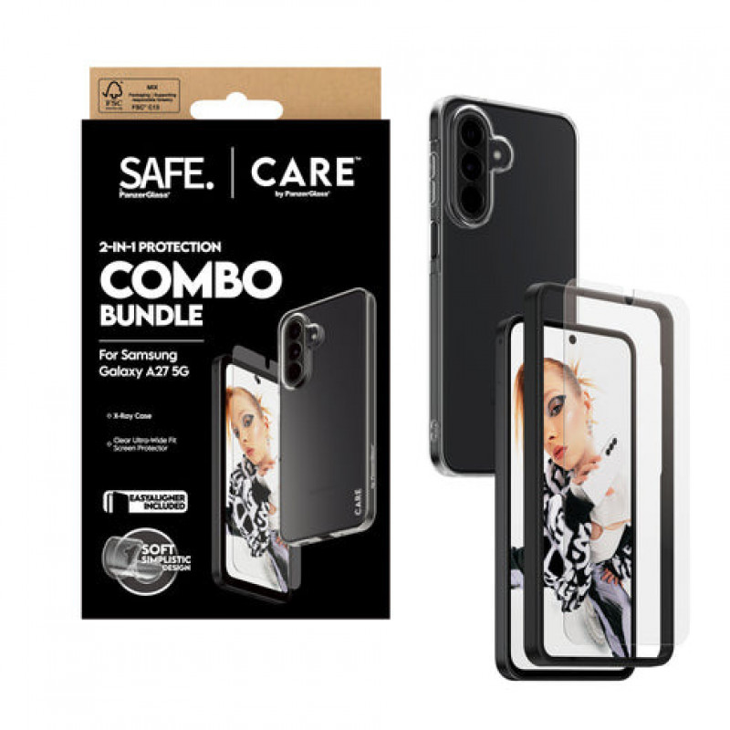 PanzerGlass Hoops Set de protección 2 en 1 Ultra-Wide Fit para pantalla y cámara para Samsung Galaxy S26+ – Marrón