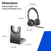 Plantronics Voyager 4320 UC V4320-M C, USB-A, negro