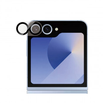PanzerGlass PicturePerfect protección de lente de cámara para Samsung Galaxy Z Flip6 (F741, F7374) - cristal templado ultraclaro, dureza 9H, resistente a arañazos e impactos, recubrimiento oleófobo, instalación sencilla